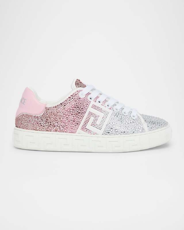 Crystal Greca Low-Top Sneakers